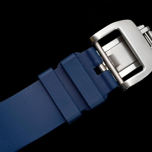 <span class=keywords><strong>Orologi</strong></span> da Uomo di Lusso 53-02, Orologio Automatico Tourbillon Sportivo con Quadrante Scheletrato Trasparente in Zaffiro Blu - Product Image 6