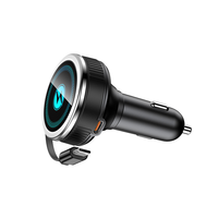 Pengisi Daya Mobil 60W Super Cepat Pengisi Daya Ponsel Mobil Tipe C Adaptor Mobil dengan Kabel Tipe C Gulung 3FT Terintegrasi