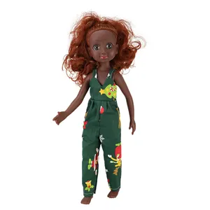 2022 bambola afroamericana nera a buon mercato per ragazze rillaboon peluche graziose bambole da 13 pollici bambola personalizzata in silicone morbido per bambini
