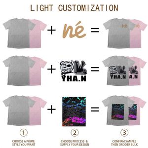 เสื้อยืดผู้ชายคุณภาพสูง ผ้าฝ้าย 100% สกรีนลายตามสั่ง ออกแบบโลโก้แบรนด์ของตัวเอง เสื้อยืดสีขาว ไซส์ใหญ่ เสื้อยืดลายกราฟิกสำหรับผู้ชาย - Product Image 3