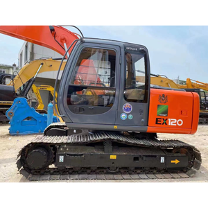 Excavadora Industrial Usada Hitachi EX120 de 12 Toneladas, Equipo de Construcción de Alta Calidad con Bomba de Engranajes de Motor, Origen Japón - Product Image 1