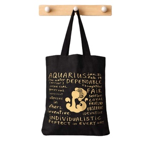 Bolsa de Lona Personalizada con Estampado de Acuario Dorado |   Bolsa de Compras Reutilizable Grande de 37x43cm, Ecológica y Elegante - Product Image 1