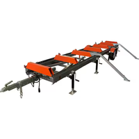Scierie industrielle portable Rst6 Scie à ruban Remorque Machine automatique de découpe de bûches de bois pour la production de bois