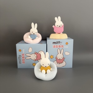 JOYC Boîte Mystère Surprise 6+1 Styles, Ensemble de Pierres Diffuseuses en Plâtre avec Huile Essentielle, Figurine de <span class=keywords><strong>Lapin</strong></span> Minimaliste, Ornement Cadeau - Product Image 2