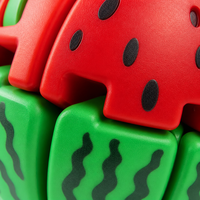 Jouets anti-stress en forme de fruits imprimés en 3D, flexibles, à ressort, rotatifs, gyroscopiques, pour soulager le stress des adultes