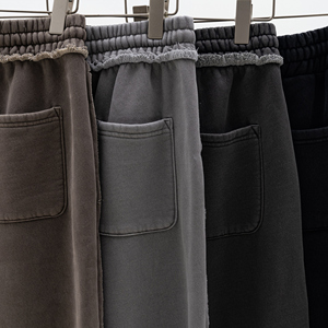 กางเกงขาตรงบุขนแกะเป็นเส้นตรง2025ฤดูใบไม้ร่วงและแบรนด์อินเทรนด์ย้อนยุคอเมริกัน - Product Image 4