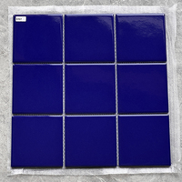 Carrelage Mosaïque Céramique Coloré Style Nordique 97mm pour Salle de Bain, Carrelage de Sol pour Balcon, Cuisine, Pilier, Salle à Manger & Spa