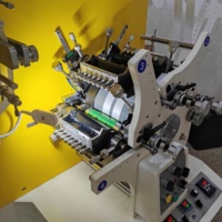 Imprimante flexographique CE approuvée JR-1231, 3 couleurs avant, 1 couleur arrière, pour vêtements, rubans en satin, étiquettes – Équipement d'impression flexo