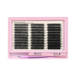 Lakanaku Individual <b>Cluster</b> <b>Lashes</b> 40D 50D 60D With Tools For DIY Eyelash Extension - Product Image 5