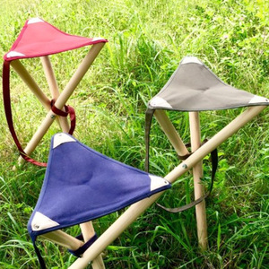 Customized canvas fishing <b>stools</b>, Japanese and Korean style minimalist cafe <b>stools</b>, foldable and <b>portable</b> chairs. - Product Image 2