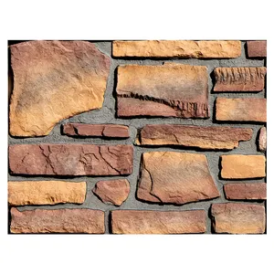 Painéis de folheado de pedra para parede externa, revestimento natural de concreto falso para revestimento de paredes externas