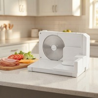 Machine à découper les aliments électrique 100W, trancheuse pliable, lame en acier inoxydable, pour pain, viande, fromage, usage domestique, cuisine, OEM, ODM