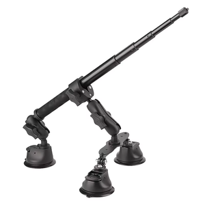 Supporto a ventosa per action camera - Montaggio su tetto auto in lega di alluminio per Insta360 ONE X4/X3, bastone selfie per riprese in terza persona - Product Image 3