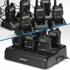 BAOFENG Six Way Desktop Charger 6 in 1 Multi Unit BL-5 Battery Charger Station for UV-5R Series Walkie Talkie