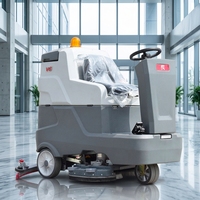 Autolaveuse autoportée 1255 mm à double brosse 5600 m²/h pour nettoyage industriel des sols, certifiée CE, directement de l'usine