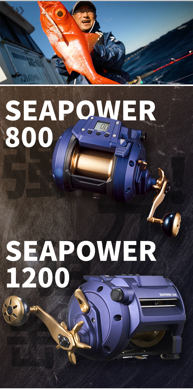 DAIWA SEAPOWER 800/1200 - Ultimate Electric Fishing Reel