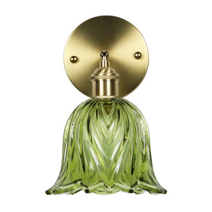 Applique Murale Rétro Florale en Verre, Lampe de Chevet Moderne et Simple pour Chambre et Bureau, Lumière LED pour Miroir, Applique Murale Nordique RGB - Product Image 6