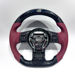 Volant de voiture en fibre de carbone forgée <span class=keywords><strong>rouge</strong></span> élégant avec LED, acceptant toute personnalisation pour Infiniti 350Z FX35 G25 G37 Q50 370Z - Product Image 2