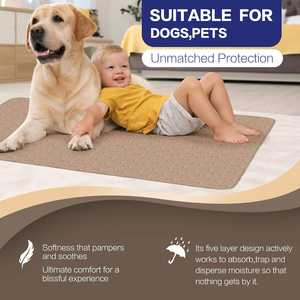 Produsen profesional dapat digunakan kembali berlapis penyerap inkontinensia bantalan tempat tidur dapat dicuci nyaman digunakan kembali untuk dewasa - Product Image 4