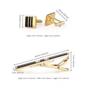 Daili, venta al por mayor, conjunto de accesorios <span class=keywords><strong>para</strong></span> <span class=keywords><strong>camisa</strong></span> de <span class=keywords><strong>traje</strong></span> <span class=keywords><strong>para</strong></span> hombre, barra de <span class=keywords><strong>corbata</strong></span> de latón y gemelos, varios conjuntos <span class=keywords><strong>para</strong></span> compromiso de boda o regalo - Product Image 2