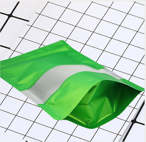 Túi Mylar Doypack Đứng Nhiều Màu Tùy Chỉnh Mờ Bán Chạy Túi Khóa Kéo Có Cửa Sổ Trong Suốt - Product Image 3