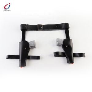 Chengji खेल पश्चिम की भूमिका खेलने बच्चों राइफल खिलौना चरवाहे बंदूकें और holsters शैली चांदी डबल पिस्तौल चरवाहे खिलौना बंदूक बच्चों के लिए सेट - Product Image 4