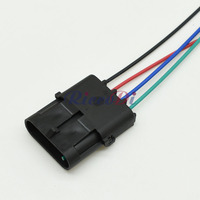 Connecteur Électrique Étanche 4 Broches Mâle-Femelle pour Câble Carré 12015797 12010974