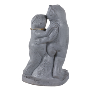 Statua di Rana in Resina, Decorazione da Giardino con Design Texturizzato, Ornamento Contemporaneo per Esterni - Product Image 4