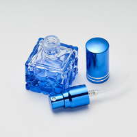 Mini flacon de parfum vide 10 ml avec bouchon à vis, flacons testeurs de parfum créatifs, design cube d'eau avec couleurs transparentes et dégradées