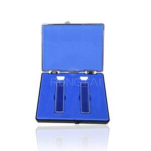 RONGTAI Laboratório 10mm Quartz Cuvette China Atacadista RT751 2 Pcs/Box Colorímetro Fotomecânico Quartz Cuvette - Product Image 5