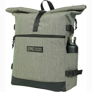 Free Sample Casual Sports Travel School Student Large Capacity Laptop <b>Backpack</b> <b>Waterproof</b> <b>Roll</b> <b>Top</b> Oxford Design for Men - Product Image 4