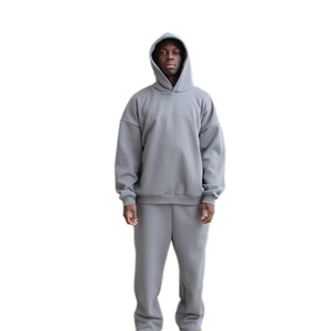 <span class=keywords><strong>Tuta</strong></span> invernale da <span class=keywords><strong>uomo</strong></span> KY in pile, set 2 pezzi con felpa con cappuccio e <span class=keywords><strong>pantaloni</strong></span>, casual e calda, per tutti i giorni - Product Image 3