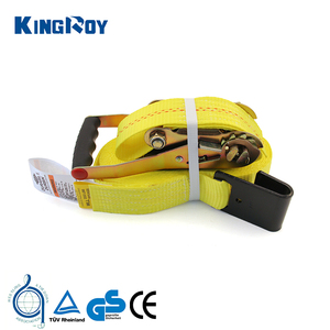 Tensor de trinquete de servicio pesado de 2 pulgadas, 10000 libras de capacidad, correas de amarre de poliéster con ganchos planos, cinturones, cinturón de amarre de carga - Product Image 5