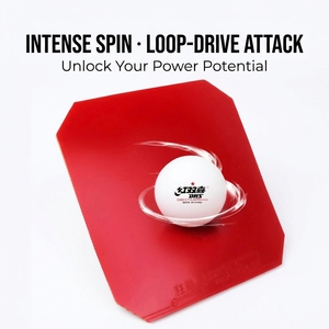 Gomma per Ping Pong DHS <span class=keywords><strong>Hurricane</strong></span> 3, Altamente Adesiva, Spugna Super Appiccicosa, Approvata ITTF, per Attacco Veloce e Loop, per Giocatori Avanzati - Product Image 3