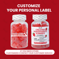 Dromaka OEM Marque Privée Formule Personnalisée 600mg Haute Concentration pour la Croissance et la Récupération Musculaire Gummies à la Créatine Monohydrate