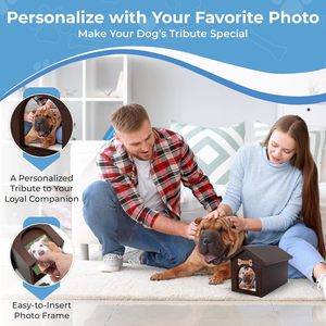 Urna para Cenizas <span class=keywords><strong>de</strong></span> Perro, Caja <span class=keywords><strong>de</strong></span> Recuerdo para Mascotas con Espacio para Foto, Gancho para Placa <span class=keywords><strong>de</strong></span> Identificación, Recuerdo Personalizado para el Recuerdo <span class=keywords><strong>de</strong></span> tu Mascota - Product Image 6