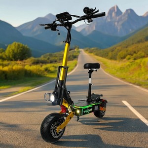Scooter Eléctrico 2024 Rápido de 100 km/h y 120 km/h, 72V, Motor Dual, 11 Pulgadas, Todoterreno, 84V, para Adultos, con Luces RGB, G6, 10000w, 15000w - Product Image 1