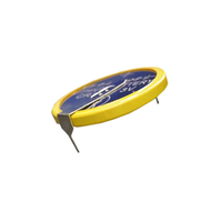 Batterie cr2430 cr2430 cr249 3v avec broches/onglets à souder pour PCB