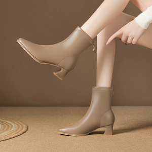 <span class=keywords><strong>Botines</strong></span> de Tacón Medio Cómodos y Suaves, Nuevos y en Oferta, Botas Cortas para <span class=keywords><strong>Mujer</strong></span> con Estilo Discreto - Product Image 2