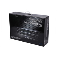 Microphone sans fil infrarouge AD4Q True Diversity à 4 canaux avec récepteur métallique et micros portatifs pour concert
