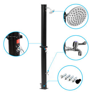 สระว่ายน้ำพลังงานแสงอาทิตย์กลางแจ้ง7.15ft สระว่ายน้ำและสวนฝักบัว35L/8.75gal สองส่วน2608ฟุต/p2608 3ชั่วโมง - Product Image 1