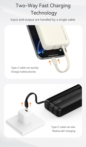 Bán buôn thế hệ mới 10000mAh công suất lớn đa giao diện kiểu dáng đẹp thiết kế chất lượng cao ngân hàng điện cho du lịch - Product Image 4