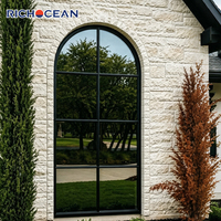 Fenêtres panoramiques fixes en aluminium robustes RICHOCEAN, triple vitrage, pleine hauteur, pour hôtel