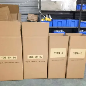 Kleine Vloeibare Container Ydh-3 Droog Verladers Bevroren Monsters Cryogene Vessel Size Vloeibare Stikstof Dubbele Laag Tank