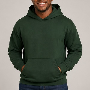 Sweat-shirt à capuche en coton uni pour homme, vêtement <span class=keywords><strong>de</strong></span> détente, tendance, avec logo personnalisé imprimé, sweat-shirt thermique personnalisé - Product Image 2