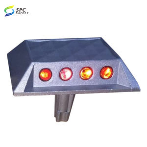 Большой размер 150 мм Дорожная безопасность 43 стеклянные бусины кошачий глаз отражатель встроенный алюминиевый приподнятый дорожный маркер - Product Image 4