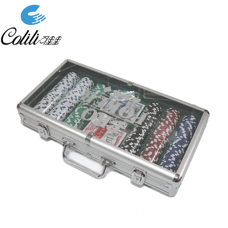 Алюминиевый чехол для переноски игрового казино 300 набор покера