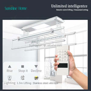 Support suspendu en aluminium rétractable électrique intelligent pour le séchage des vêtements Application Smart Life 5.01 Commentaires Produit pour maison intelligente - Product Image 2