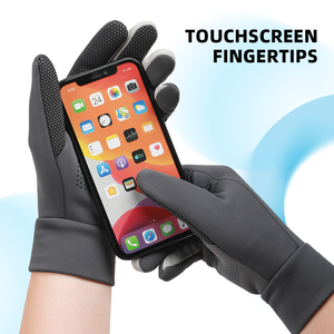 <span class=keywords><strong>Gants</strong></span> de sport imperméables pour femmes, compatibles écrans tactiles, paume antidérapante doublée polaire légère, poignet en tricot élastique, prix usine - Product Image 5