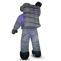 Modèle de ballon géant gonflable de dessin animé astronaute lumineux et coloré pour affichage extérieur, en tissu Oxford 210D, taille personnalisable